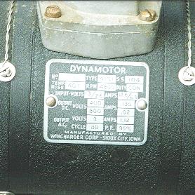 Dynamotor Label
