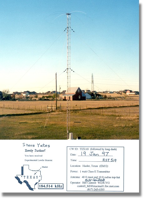 View of the TEXAS tower - January 19, 1997